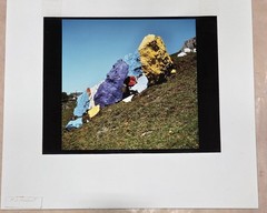 Lourdes Grobet, Untitled (Painted Rock Formation), Cibachrome Print, 1986