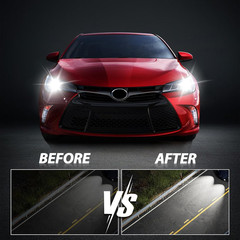 Black Headlights Assembly for 2015 2016 2017 Toyota Camry Headlamp Set W/Housing