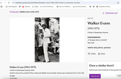 WALKER EVANS Citizen Havana 1933 Original Silver Gelatin Estate Stamped Ed of 75