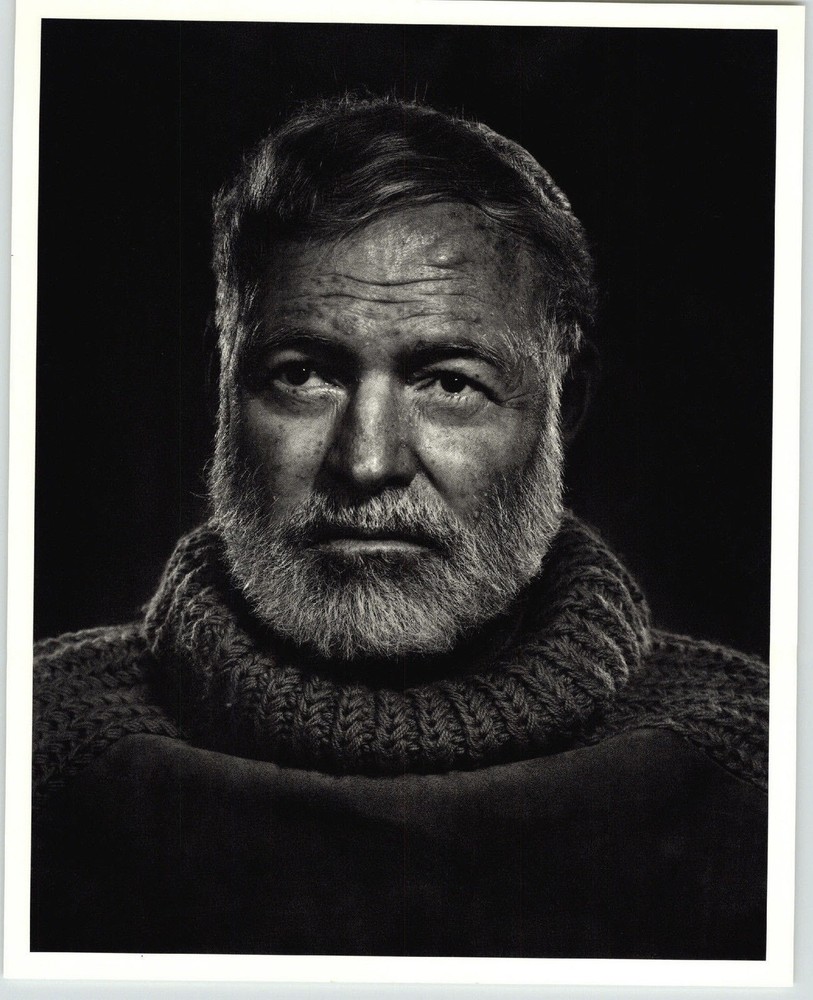 1983 Yousuf Karsh ORIGINAL Ernest Hemingway Portrait Art Photograph 16″ X 20″