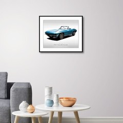 Classic Cars – 1963 Chevrolet Corvette – Silver Blue – Muscle Car