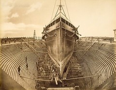 Eadweard Muybridge Photo, «Steamer in Dry Dock» 1870s