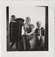 Vintage Photo Children with Musical Instruments Snapshot