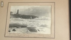 W. R. MacAskill Orig Hand Colored Photograph SURF AT PEGGYS COVE NOVA SCOTIA