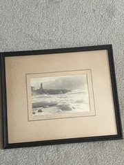 W. R. MacAskill Orig Hand Colored Photograph SURF AT PEGGYS COVE NOVA SCOTIA