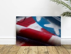 Flag Red White Blue Patriot Abstract Art Design Street Photography