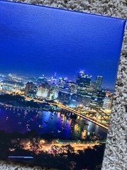 Pittsburgh PA Fireworks At Point State Park, Canvas Photo Print 8”x 12”