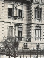 Large Phototype 1889. Karlsruhe. Villa Westendstraße 68. Hermann Oskar Reversewar