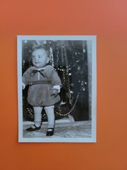 Foto alt antik Mädchen Girl Weihnachten Woman Christmas Mode old Photo 1933