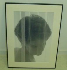 ART PHOTOGRAPHY Woman Headshot Black & White by L. Santucci Frames 18x24in