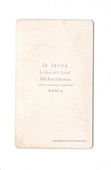 Le Jeune / L. Joliot CDV Photo Lady Portrait – Paris 1870s