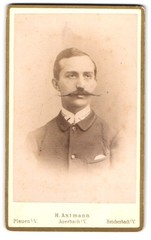 Photograph H. Axtmann, Plauen I. V., Upper Trench 19, Portrait Young Man in