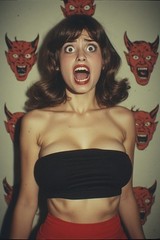 5 ~ 4X6 Glossy HORROR Fine Art ‘ SCREAM QUEEN ‘ Photo FANTASY Set ! 211359078