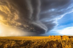 Great Plains Photo Print | Storm Over Farm Picture | Oklahoma Wall Art