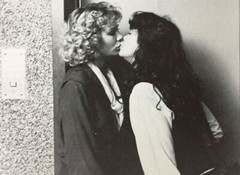 5##Photo negative film -Vintage- Kissing women – Lesbian couple – Love – Kiss