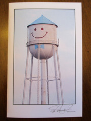 «Grand Forks Smiley Water Tower Print 2009» Original Art Work by Steve Augustin