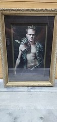 Neil Patrick Harris with a Dumeril’s boa and a diamond python portrait