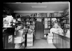 Indoor Shop Deli Haberdashery Shop – Antique Negative Photo An. 1950 60