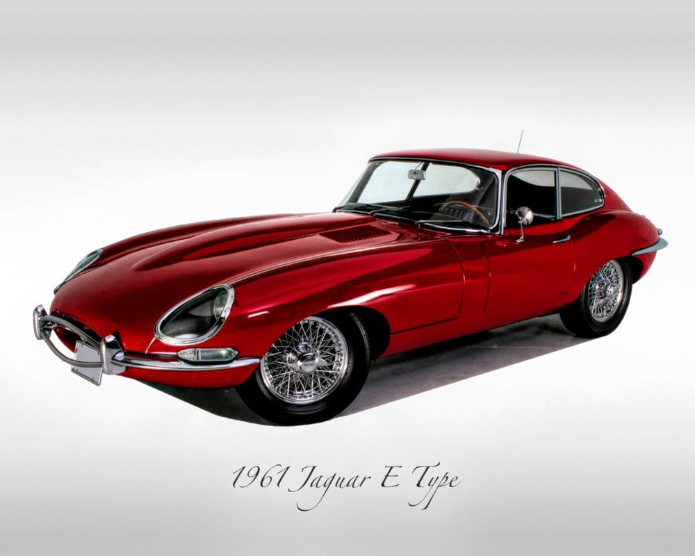 Classic Cars – 1961 Jaguar E Type – Print