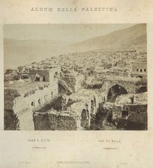 Sea of Galilee shore ruins Israel Palestine antique art photo by Brogi