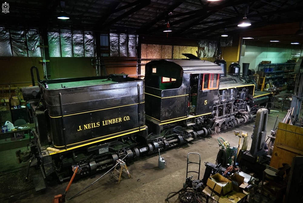 J Neils Lumber Co. No. 5 3-Truck Shay Locomotive Geared Steam | Print 4×6