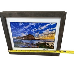 Whale Rock At Three Arch Bay Laguna Beach Framed Art Photo by MARK SANDERSON