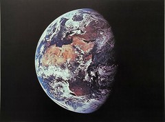 36x28cm Vintage Offset Photo Photo 1969 View of Earth from Apollo 11