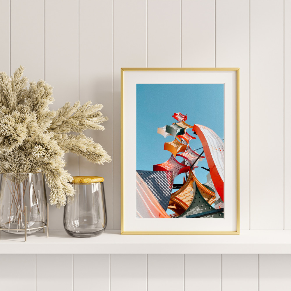 Las Vegas Neon Sign Wall Art 5×7 – City Photography Home Décor