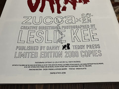 2012 SUPER ZUCCA LESLIE KEE PHOTO BOOK LIMITED EDITION 2000 COPIES FASHION