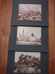 New Orleans Tinted Colored Photographs 1900s – Marx Art Store Detroit Photo Deco