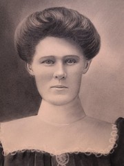 Antique Black and White Portrait of a Woman 20″ × 16″