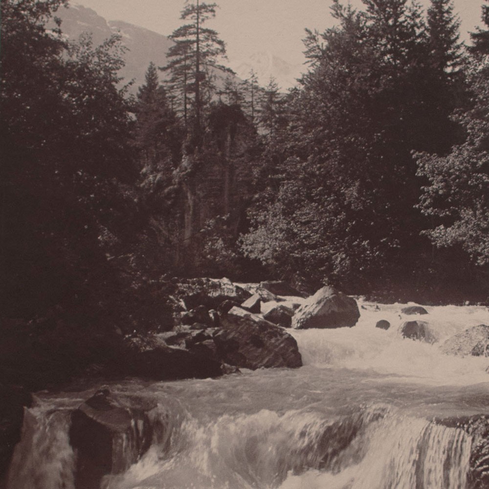 Mountain Landscape Bergbach View Southern Germany Unknown Photograph Print 20th Century