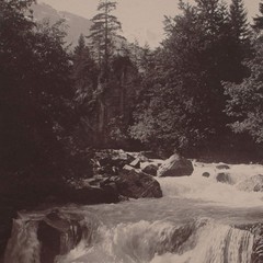 Mountain Landscape Bergbach View Southern Germany Unknown Photograph Print 20th Century