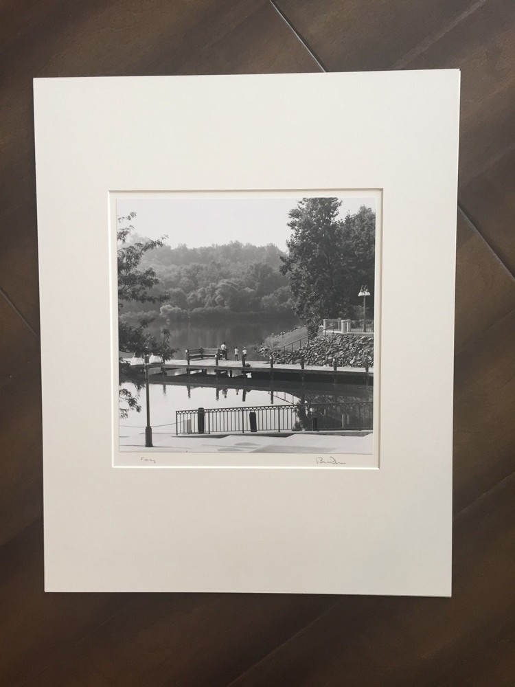BRUCE BLUM SIGNED B&W Photo Print (16″X 20″)-«Fishing «