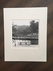 BRUCE BLUM SIGNED B&W Photo Print (16″X 20″)-«Fishing «