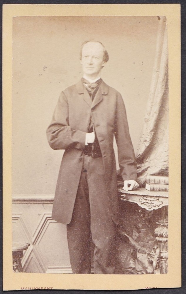 Friedrich Ludwig Arnsburg Actor Vienna Portrait CDV Photo Mahlknecht 1870