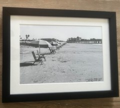 black and white photography Galveston Beach 2018 Framed and Signed 1/50