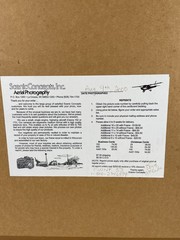 Professional Aerial Photo of a Midwest Lake Home Mansion Framed 23″x18.5″ 2000