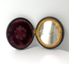 Antique Union Case Daguerreotype Oval Victorian Woman Portrait Photo Case