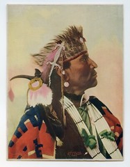 RARE 1903 FRANK RINEHART LITHOGRAPH INDIAN LITTLE CLOUD TOBACCO OMAHA 8″ x 6″