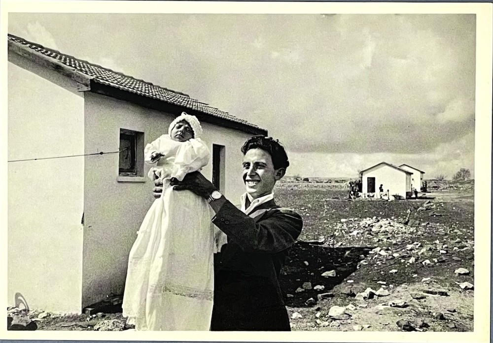 David Seymour aka Chim Art Photo Print Card – First Settler Baby In Alma Israel