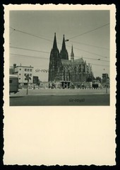 Cologne – construction site behind the cathedral – Roman-Germanic Museum? Photo 6x9cm