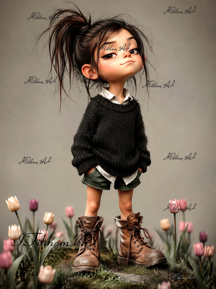 Digital Art Image 3D Children Girle Cartoons Disney Flowers Wallpaper Desktop