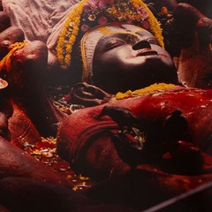 Sleeping Vishnu Kathmandu Nepal Buddhism Unsigned Color Photograph 1989