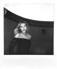 Art model Claire OOAK Polaroid Instant Film Black and White Print