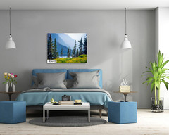 Botanical Wonderland: Summer Wildflowers at Glacier Montana Print