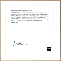 SIGNED MARTIN PARR WEYMOUTH ENGLAND 2000 FROM THE SERIES LIFE’S BEACH LTD 6 x 6