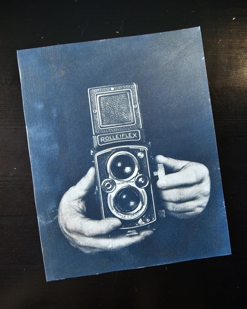 Toned Cyanotype – Original, Handmade – Rolleiflex – from HANDS by Adam’s Lilith
