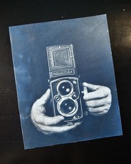 Toned Cyanotype – Original, Handmade – Rolleiflex – from HANDS by Adam’s Lilith
