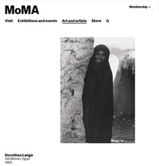 DOROTHEA LANGE «Old Woman, Egypt» 1963 Large Silver Gelatin ex-MoMA Collection